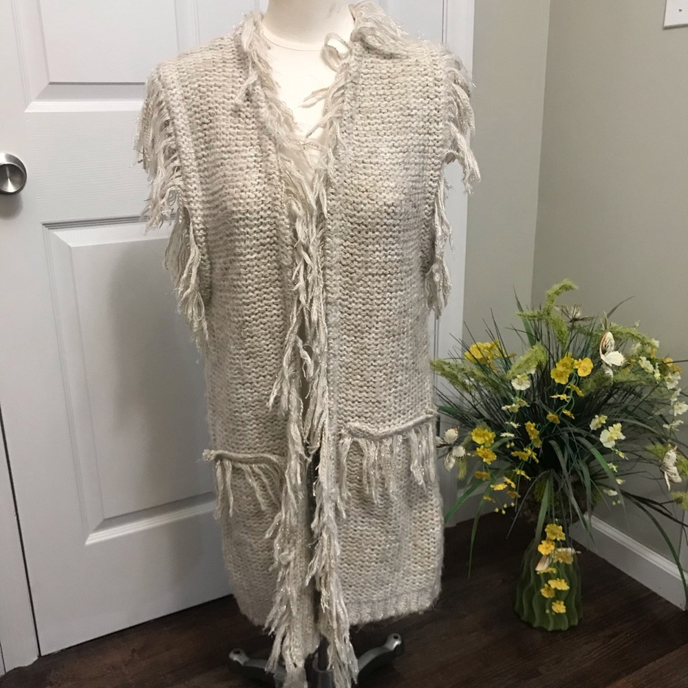 Faith + Linen Duster Vest L/XL